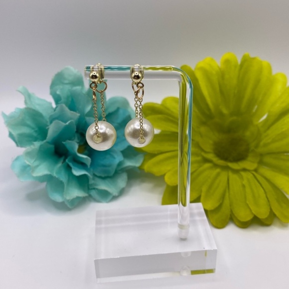 Pearl Drop Dangle Earrings NEW